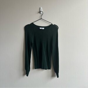 & other stories forest green sweater